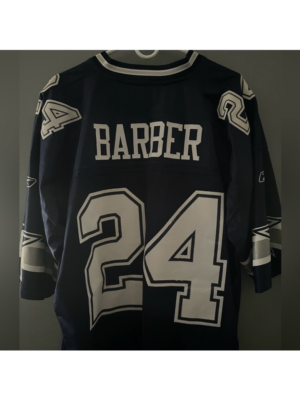 Dallas Cowboys Marion Barber #24 Blue Authentic Throwback NFL Football Jersey